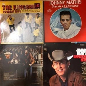 Assorted vinyl lot of 4 vintage records